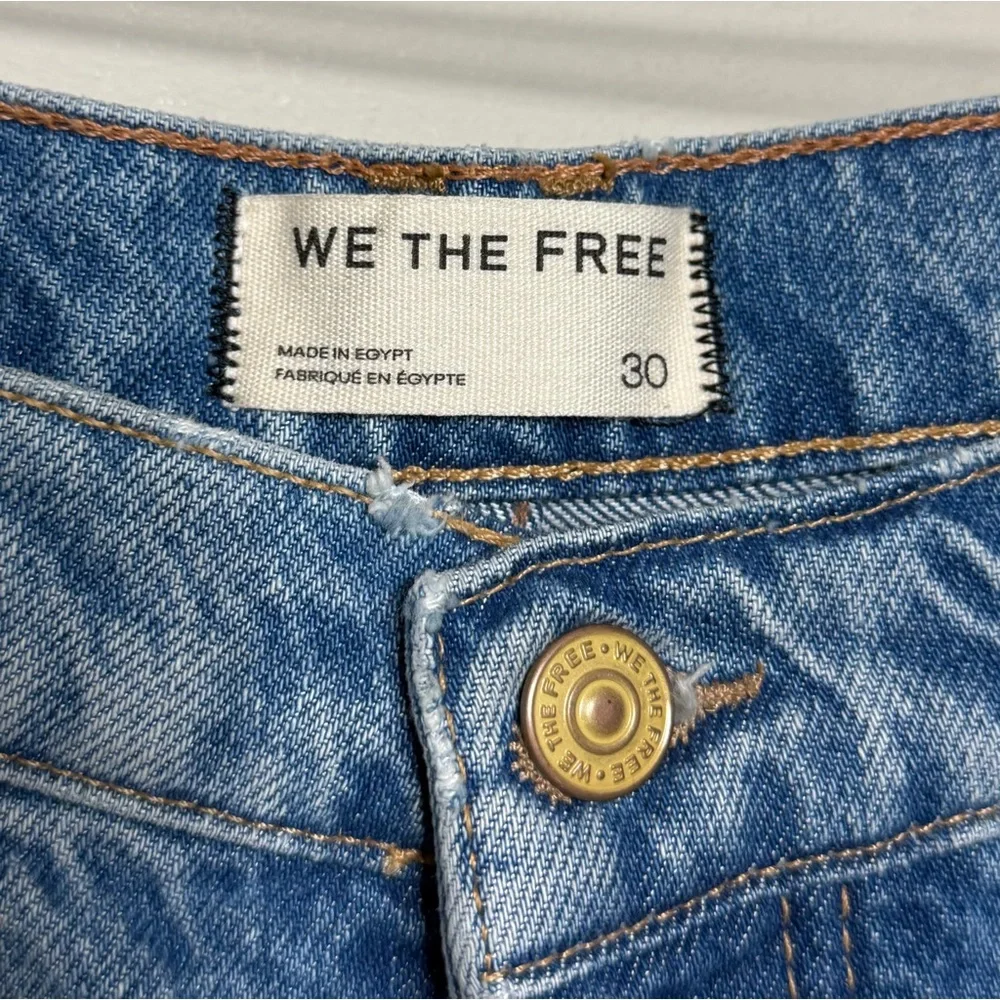 Free People We The Free Good Luck Mid Rise Barrel Jeans